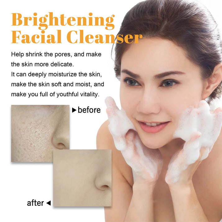Revitalizing Turmeric & Kojic Acid Cleanser - Deep Cleanse, Blackhead Buster, Acne Mark Fader & Brightening Foam Wash